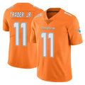 M.Dolphins #11 Dante Trader Jr. Player Orange Limited Home Game Gdoa Stitched Jerseys