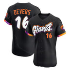 SF.Giants #16 Rafael Devers Player Black 2025 City Connect Home Limited Elite Fdoa Stitched Jerseys