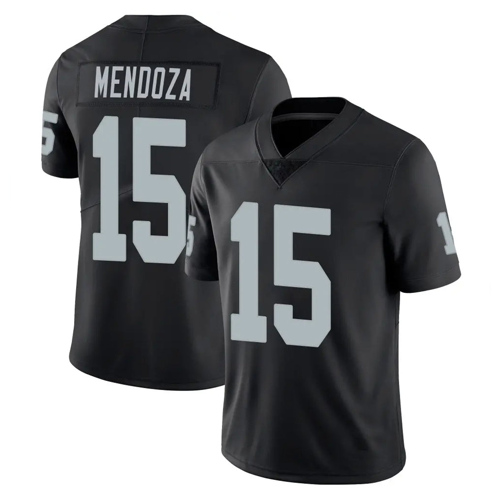 LV.Raiders #15 Fernando Mendoza Player Black Limited Vapor Untouchable Home Game Gdoa Stitched Jerseys