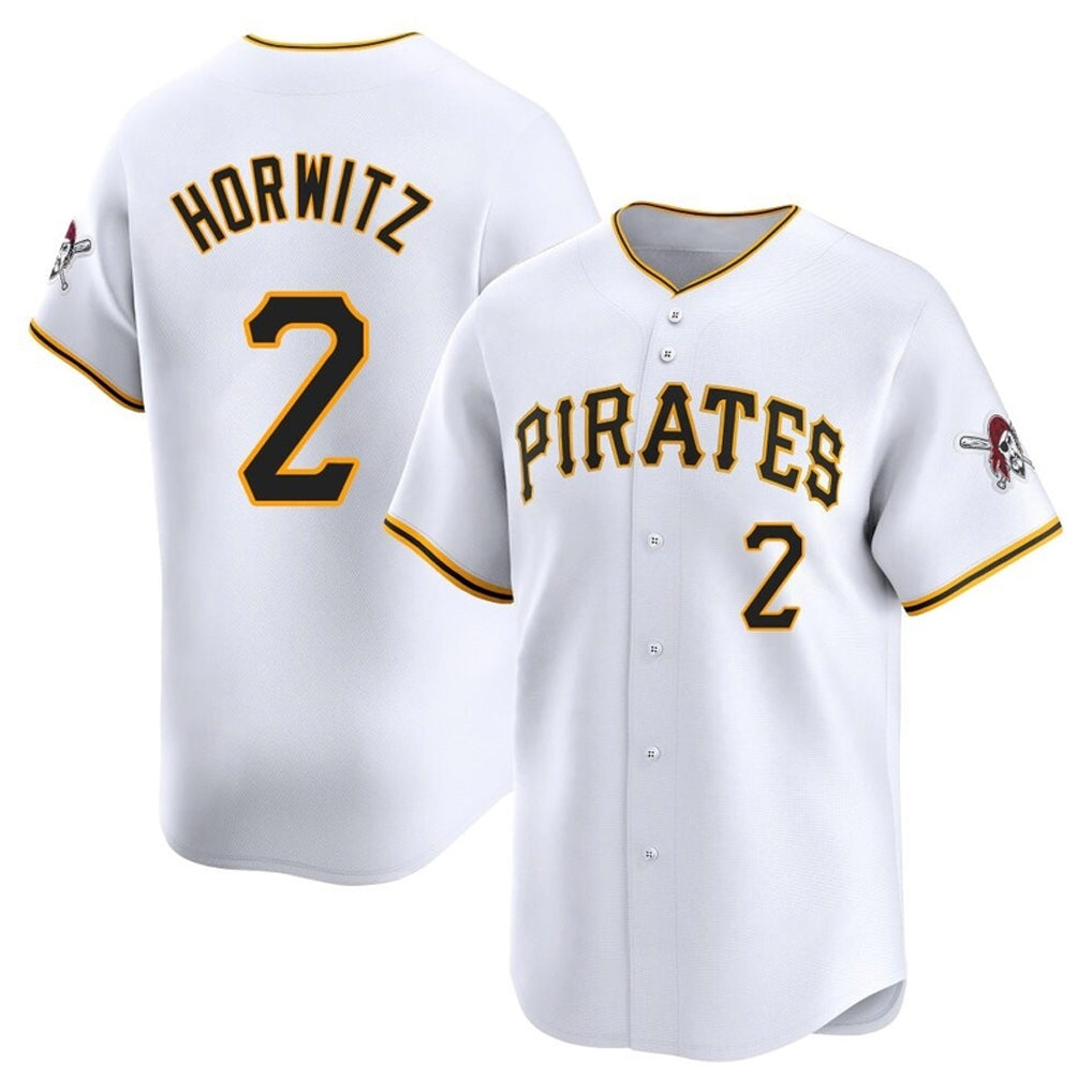 P.Pirates #2 Spencer Horwitz Player White Home Limited Fdoa Stitched Jerseys