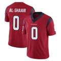 H.Texans #0 Azeez Al-Shaair Player Red Limited Vapor Untouchable Home Game Gdoa Stitched Jerseys