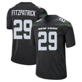 NY.Jets #29 Minkah Fitzpatrick Player Stealth Black Home Game Gdoa Stitched Jerseys