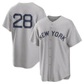 NY.Yankees #28 Austin Wells Player Gray Field of Dreams Game Fdoa Stitched Jerseys