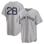 NY.Yankees #28 Austin Wells Player Gray Field of Dreams Game Fdoa Stitched Jerseys