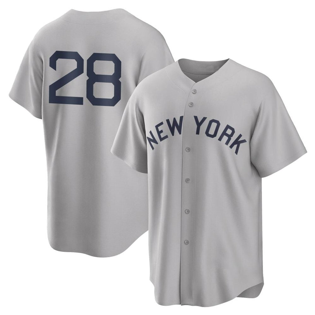 NY.Yankees #28 Austin Wells Player Gray Field of Dreams Game Fdoa Stitched Jerseys
