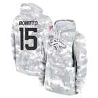 D.Broncos #15 Nik Bonitto Player Arctic Camo Salute to Service Hoodies Limited Game Ddoa Stitched Jerseys