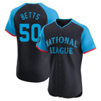 LA.Dodgers #50 Mookie Betts Player Black National League All-Star Limited Elite Home Fdoa Stitched Jerseys