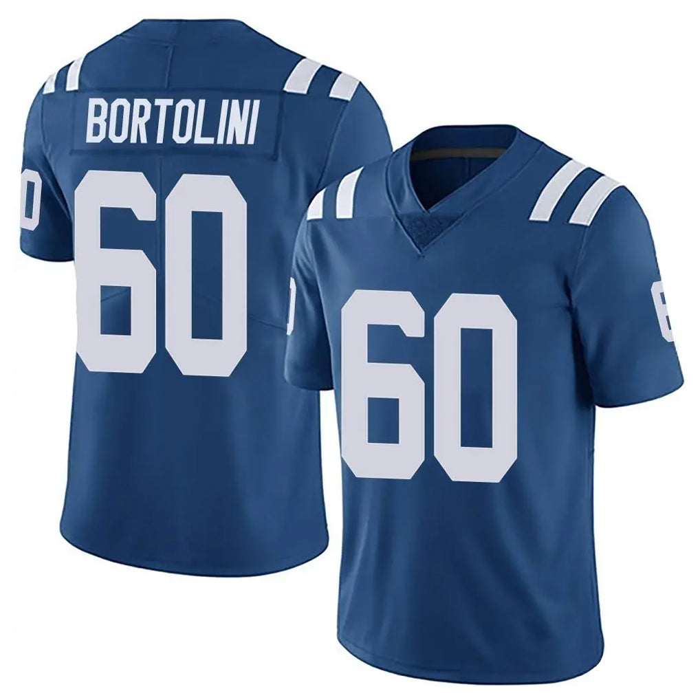 IN.Colts #60 Tanor Bortolini Player Royal Limited Vapor Untouchable Home Game Gdoa Stitched Jerseys