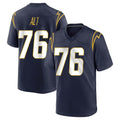 LA.Chargers #76 Joe Alt Player Navy Home Game Gdoa Stitched Jerseys