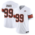 C.Browns #99 Julian Okwara Player White Limited Vapor F.U.S.E. Alternate Game Gdoa Stitched Jerseys