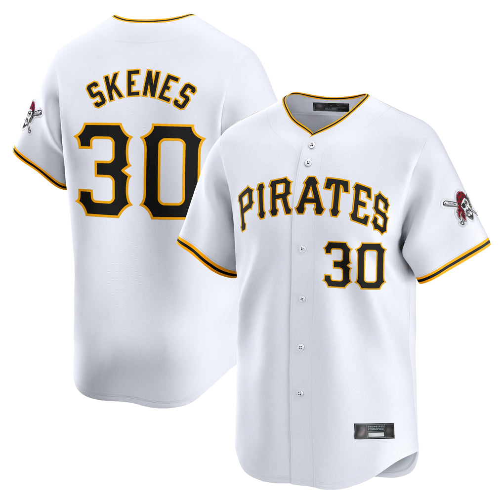 P.Pirates #30 Paul Skenes Player White Home Limited Fdoa Stitched Jerseys