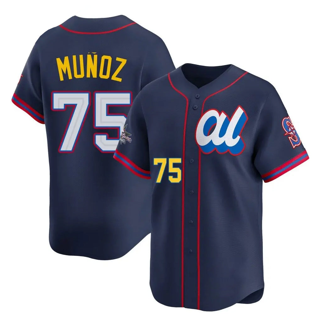 S.Mariners #75 Andres Munoz Player Navy Limited American League All-Star Edition Fdoa Stitched Jerseys