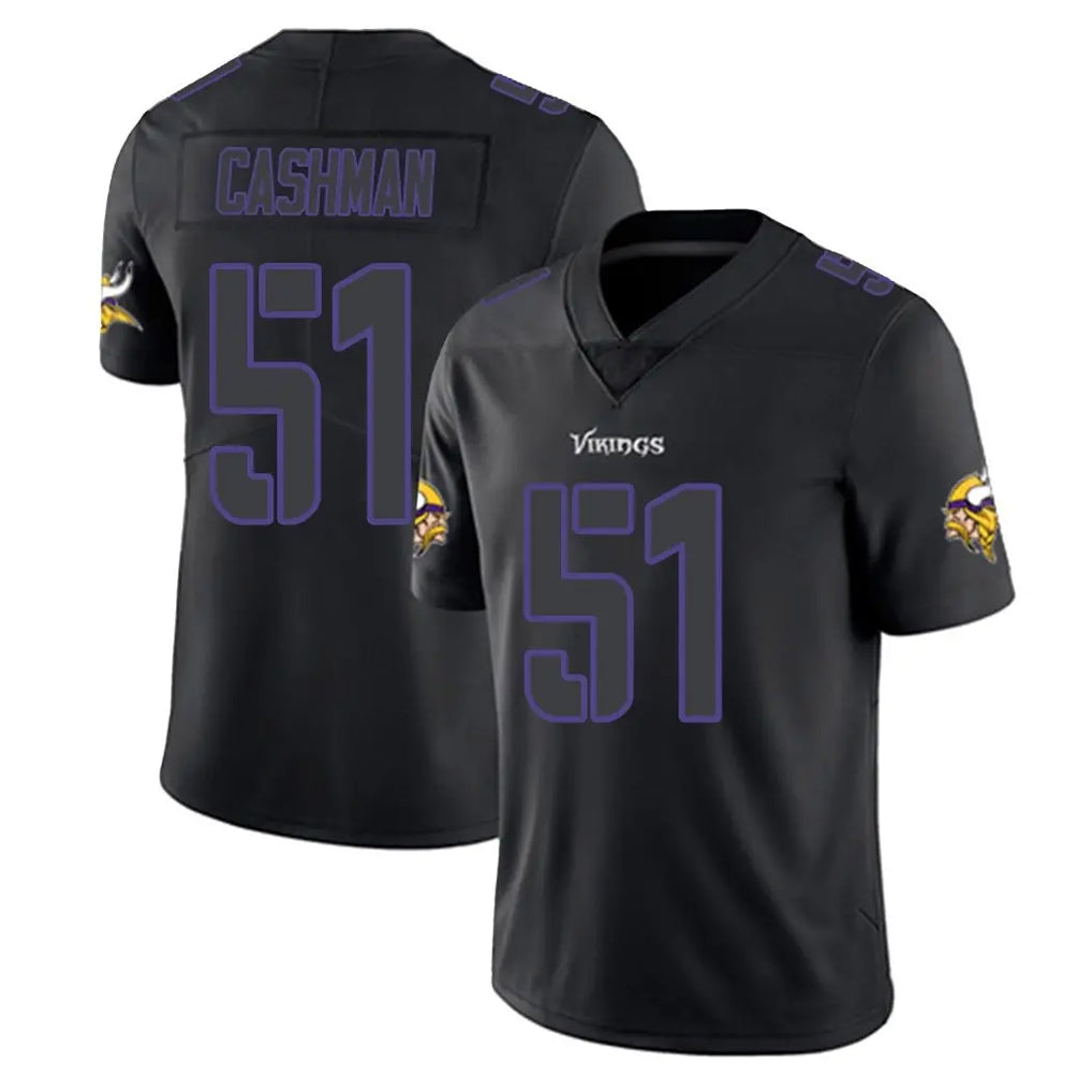 M.Vikings #51 Blake Cashman Player Black Impact LImited Home Game Gdoa Stitched Jerseys