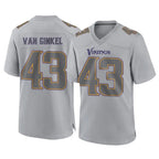 M.Vikings #43 Andrew Van Ginkel Player Gray Atmosphere Fashion Home Game Gdoa Stitched Jerseys