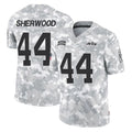 NY.Jets #44 Jamien Sherwood Player Arctic Camo Salute to Service Limited Game Gdoa Stitched Jerseys