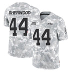 NY.Jets #44 Jamien Sherwood Player Arctic Camo Salute to Service Limited Game Gdoa Stitched Jerseys