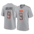 C.Browns #9 Grant Delpit Player Gray Atmosphere Fashion Game Gdoa Stitched Jerseys