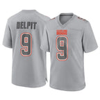 C.Browns #9 Grant Delpit Player Gray Atmosphere Fashion Game Gdoa Stitched Jerseys