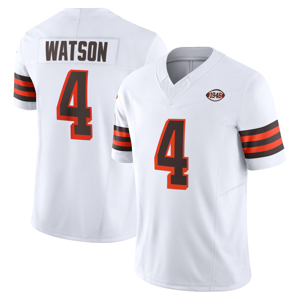 C.Browns #4 Deshaun Watson Player White Limited Vapor F.U.S.E. Alternate Game Gdoa Stitched Jerseys