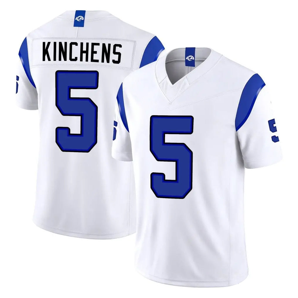 LA.Rams #5 Kamren Kinchens Player White Limited Fearsome Vapor F.U.S.E. Home Game Gdoa Stitched Jerseys