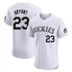 C.Rockies #23 Kris Bryant Player White Limited Elite Home Gdoa Stitched Jerseys
