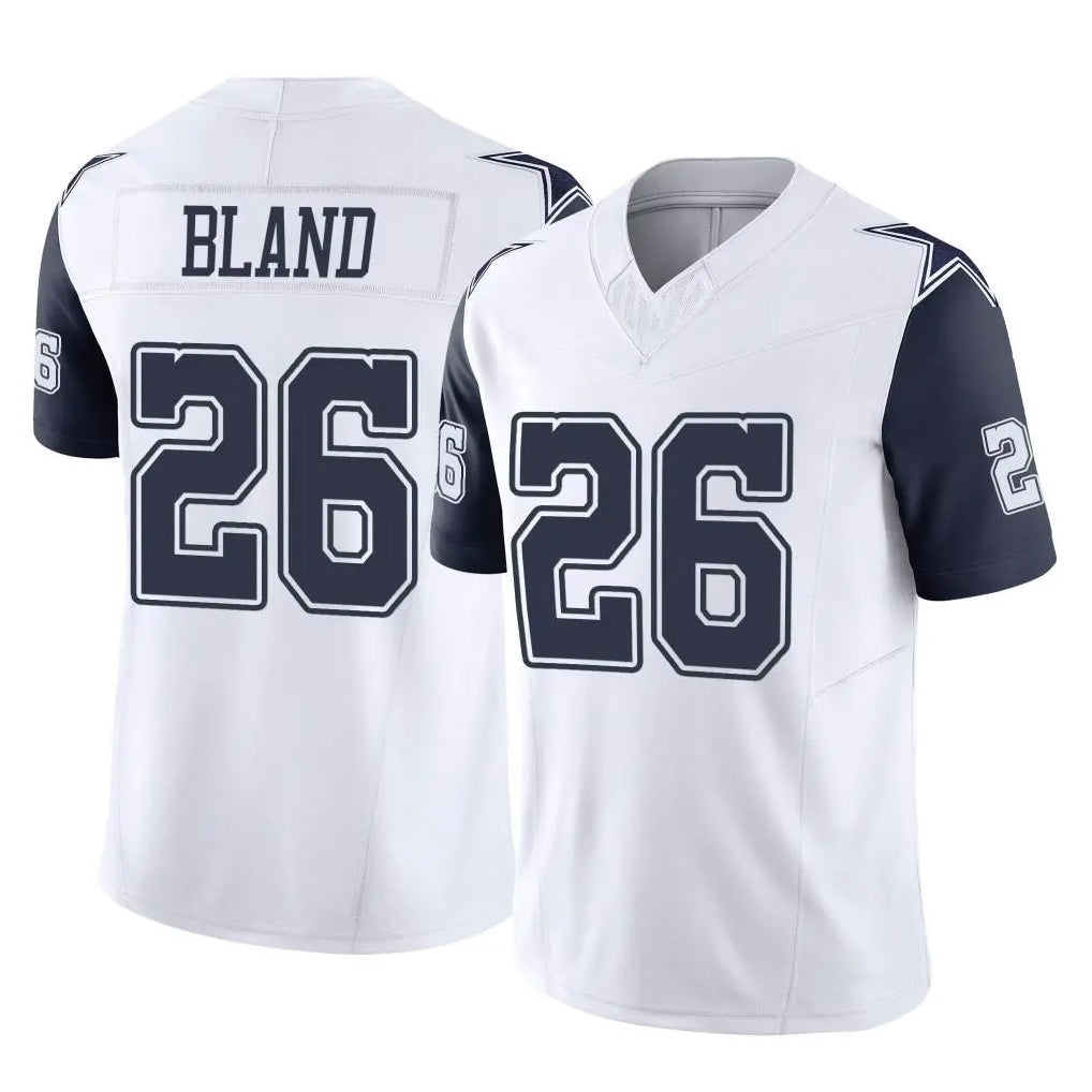 D.Cowboys #26 DaRon Bland Player White-Navy Limited Vapor F.U.S.E. Home Game Gdoa Stitched Jerseys