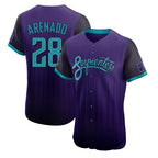 A.Diamondbacks #28 Nolan Arenado Player Purple City Connect Limited Elite Home Game Gdoa Stitched Jerseys