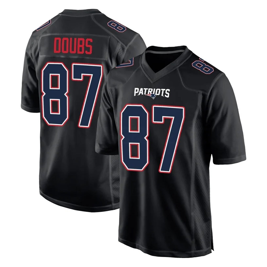 NE.Patriots #87 Romeo Doubs Player Carbon Fashion Limited Home Game Gdoa Stitched Jerseys