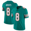 M.Dolphins #8 JuJu Brents Player Aqua Limited Alternate Vapor Untouchable Home Game Gdoa Stitched Jerseys