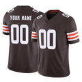 Custom C.Browns Brown Vapor F.U.S.E. Limited Home Game Any Name & Numbers Gdoa Stitched Jerseys