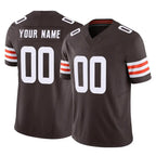 Custom C.Browns Brown Vapor F.U.S.E. Limited Home Game Any Name & Numbers Gdoa Stitched Jerseys