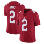 NY.Giants #2 Deonte Banks Player Red Limited Vapor Untouchable Home Game Gdoa Stitched Jerseys