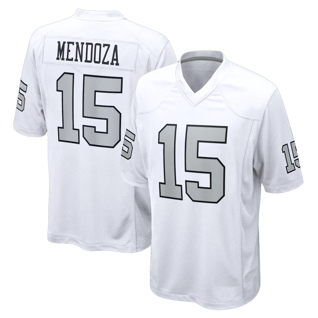 LV.Raiders #15 Fernando Mendoza Player White Limited Home Game Gdoa Stitched Jerseys