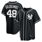 NY.Yankees #48 Paul Goldschmidt Player Black Out Game Home Fdoa Stitched Jerseys