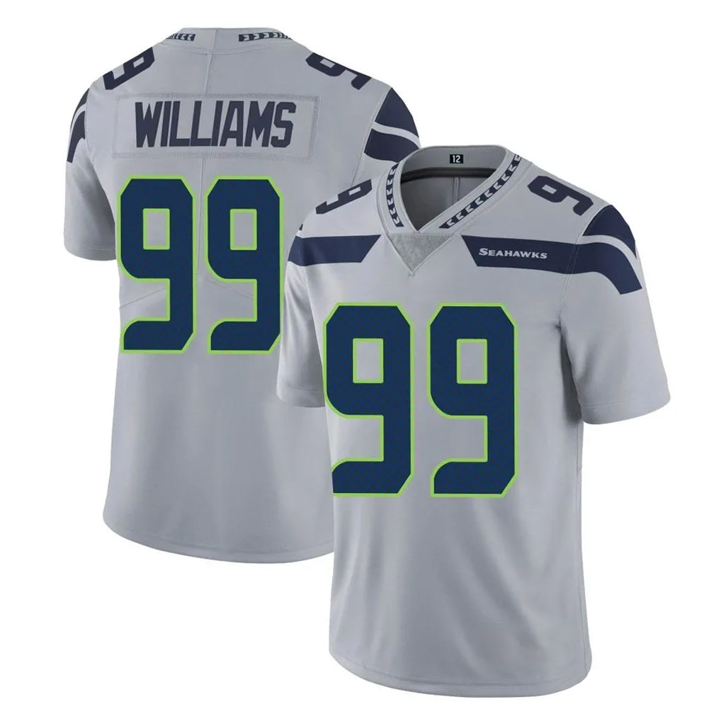 S.Seahawks #99 Leonard Williams Player Gray Limited Vapor Untouchable Home Game Gdoa Stitched Jerseys