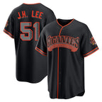 SF.Giants #51 Jung Hoo Lee Player  Black Alternate Limited Fdoa Stitched Jerseys