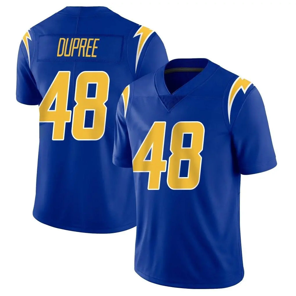 LA.Chargers #48 Bud Dupree Player Royal Limited Vapor Home Game Gdoa Stitched Jerseys