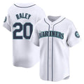 S.Mariners #20 Luke Raley Player White Home Limited Fdoa Stitched Jerseys
