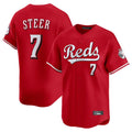 C.Reds #7 Spencer Steer Player Red Home Limited Gdoa Stitched Jerseys