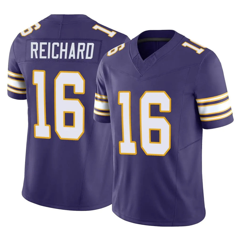 M.Vikings #16 Will Reichard Player Purple Limited Classic Vapor F.U.S.E. Home Game Gdoa Stitched Jerseys
