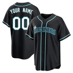Custom S.Mariners Black Fashion Home Limited Any Name & Number Gdoa Stitched Jerseys