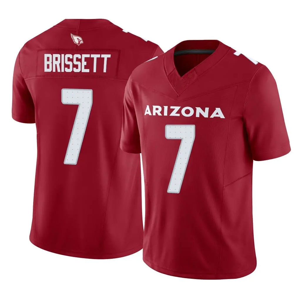 A.Cardinals #7 Jacoby Brissett Player Cardinal Vapor F.U.S.E. Limited Home Game Gdoa Stitched Jerseys