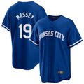 KC.Royals #19 Michael Massey Player Royal Game Home Gdoa Stitched Jerseys