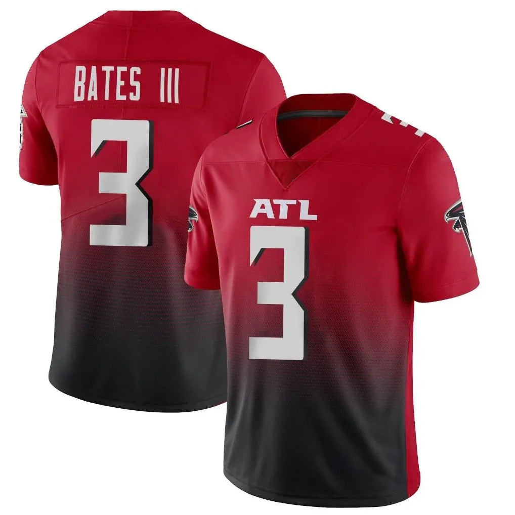 A.Falcons #3 Jessie Bates III Player Red Vapor Untouchable Limited Home Game Gdoa Stitched Jerseys