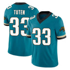 J.Jaguars #33 Bhayshul Tuten Player Teal Prowler Throwback Vapor F.U.S.E. Limited Home Game Gdoa Stitched Jerseys
