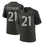 NY.Jets #21 Brandon Stephens Player Green 2025 Rivalries Collection Home Game Gdoa Stitched Jerseys