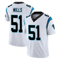 C.Panthers #51 Sam Mills Player White Vapor Untouchable Limited Game Gdoa Stitched Jerseys