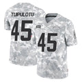 LA.Chargers #45 Tuli Tuipulotu Player Arctic Camo Salute To Service Limited Game Gdoa Stitched Jerseys