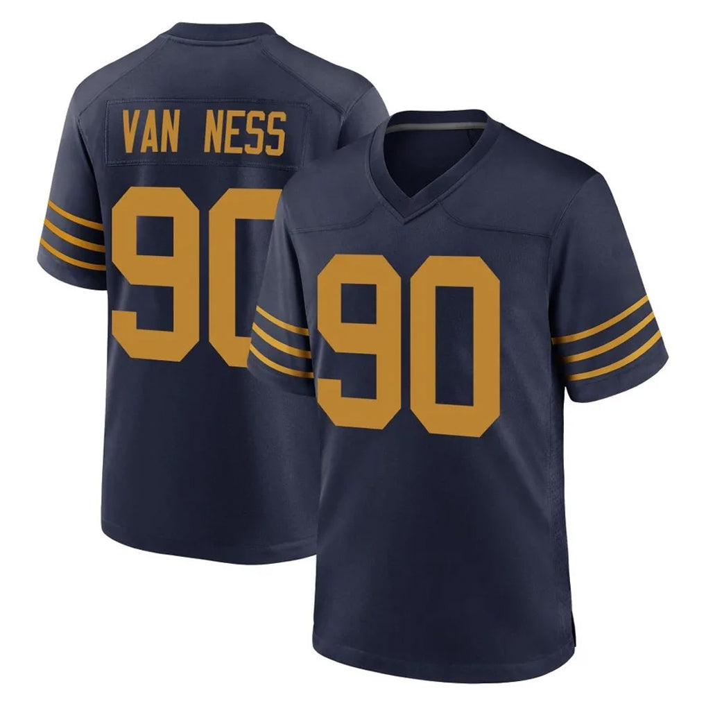 GB.Packers #90 Lukas Van Ness Player Navy The 1923 Classic Home Game Gdoa Stitched Jerseys