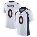 D.Broncos #0 Jonathon Cooper Player White Vapor Untouchable Limited Home Game Gdoa Stitched Jerseys